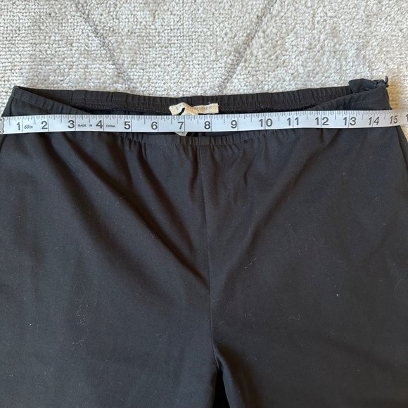 Eileen Fisher Black Cropped Pants Sz Petite Medium - Picture 4 of 7